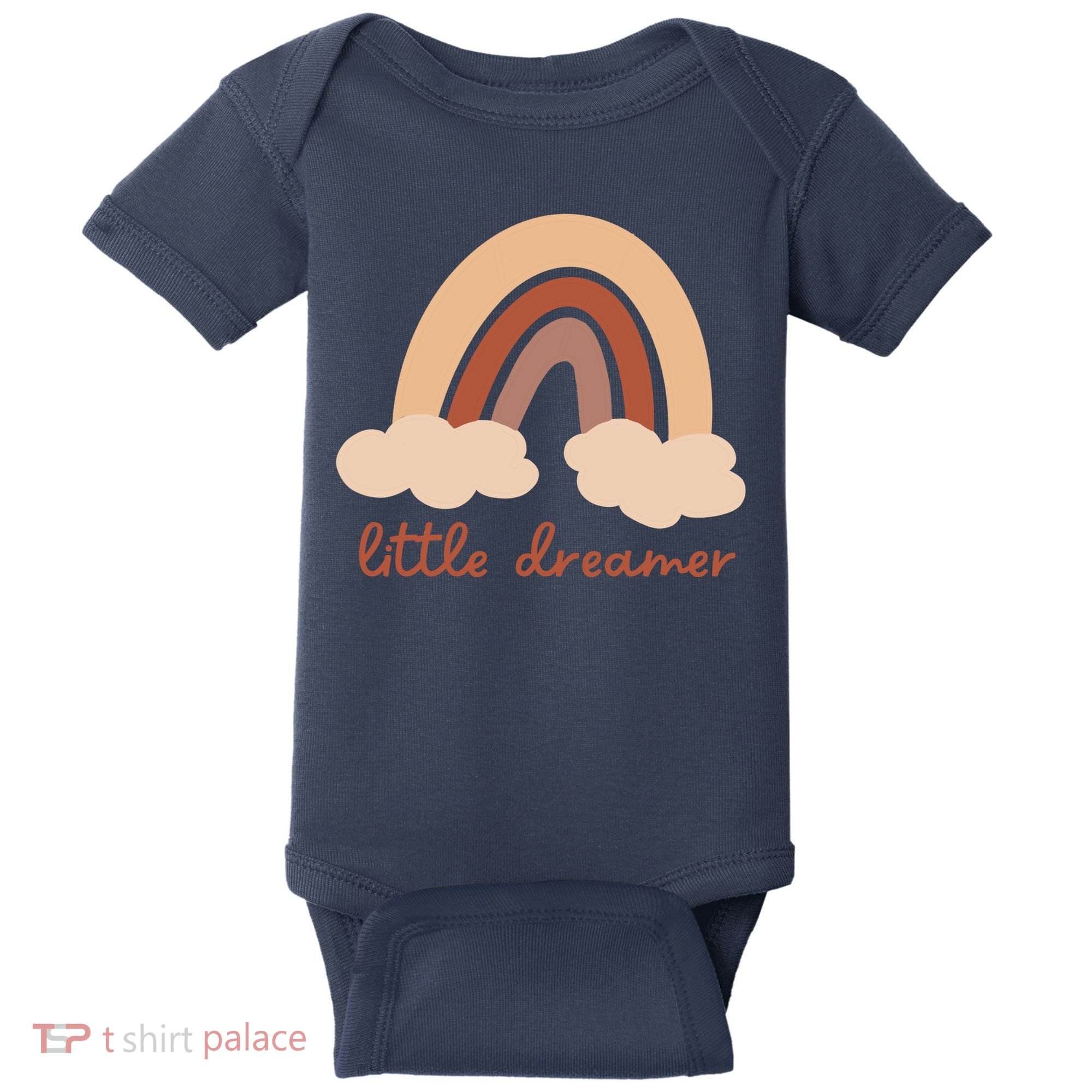 Little Dreamer Rainbow Cute Gift Baby Bodysuit
