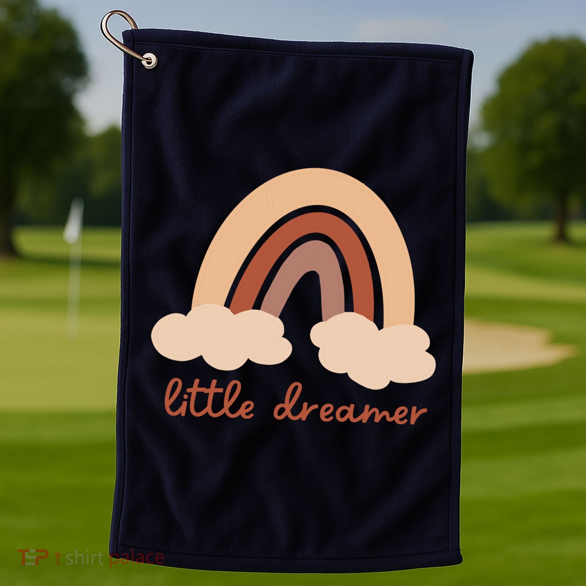 Little Dreamer Rainbow Cute Gift Golf Towel