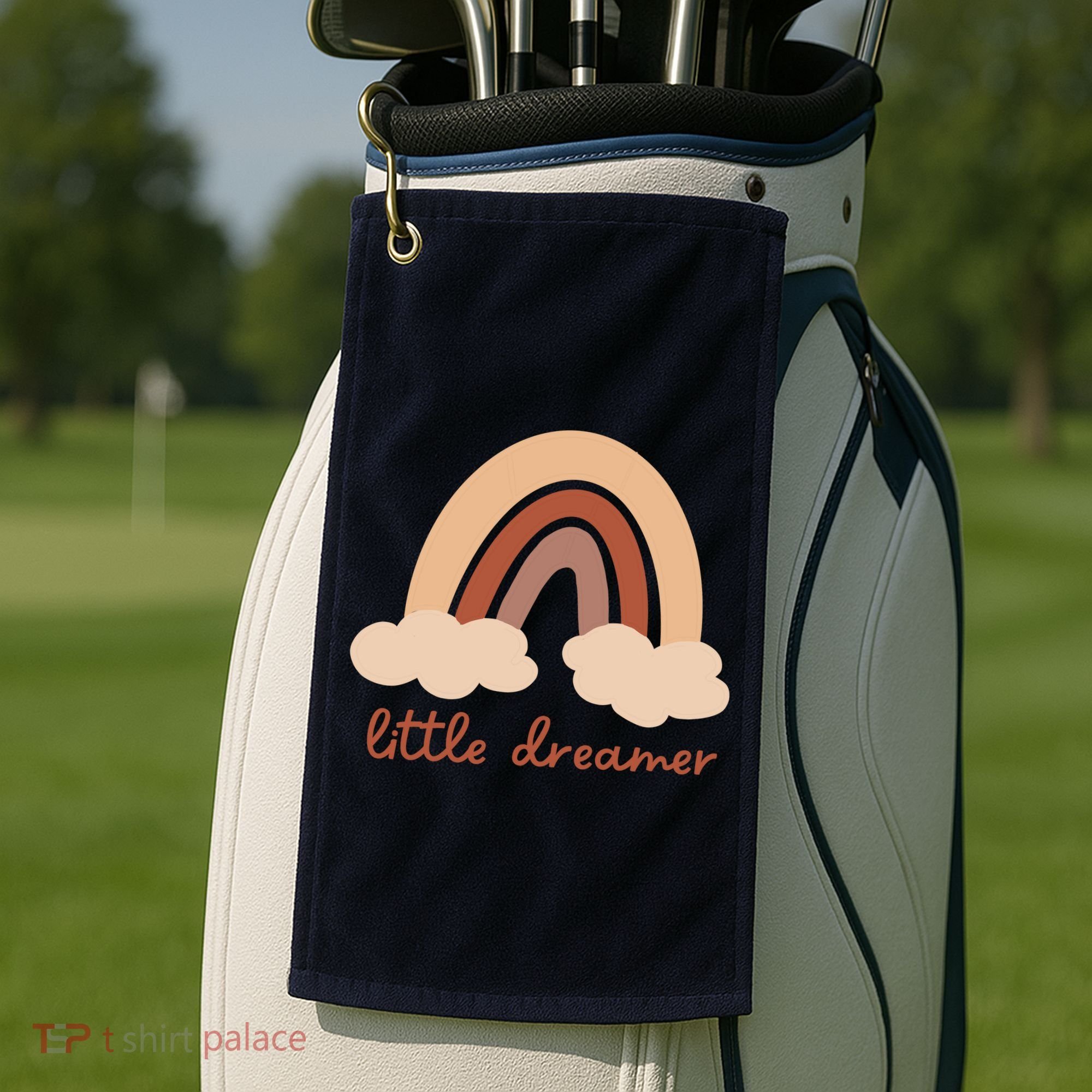 Little Dreamer Rainbow Cute Gift Golf Towel