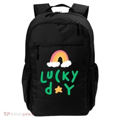 Lucky Day Rainbow Star St Patrick's Day Backpack