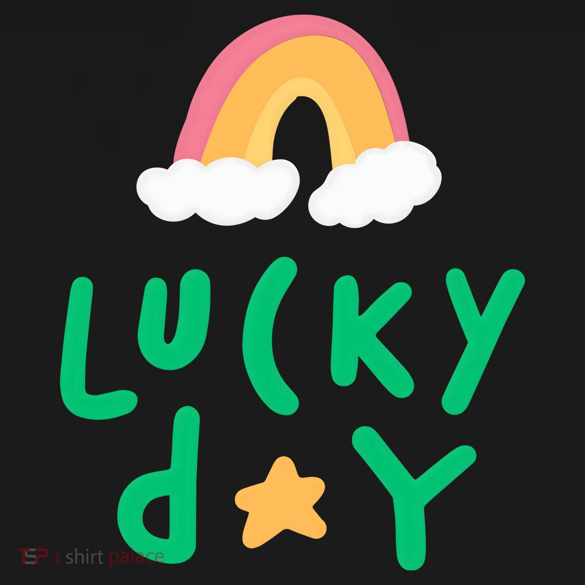 Lucky Day Rainbow Star St Patrick's Day Polo