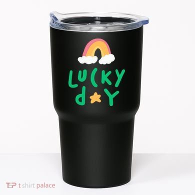 Lucky Day Rainbow Star St Patrick's Day Tumbler