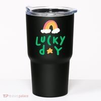 Lucky Day Rainbow Star St Patrick's Day Tumbler thumb 0