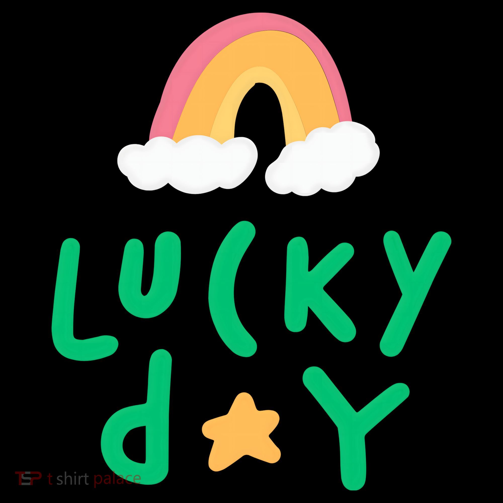 Lucky Day Rainbow Star St Patrick's Day Ornament
