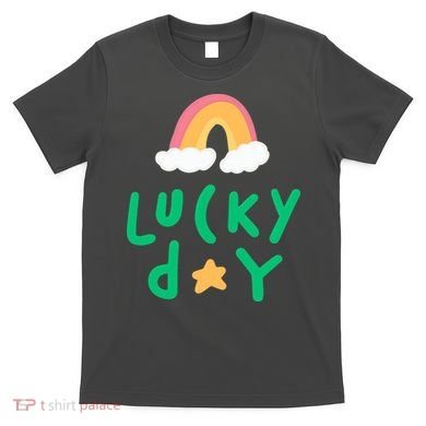 Lucky Day Rainbow Star St Patrick's Day T-Shirt