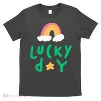 Lucky Day Rainbow Star St Patrick's Day T-Shirt thumb 0