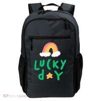 Lucky Day Rainbow Star St Patrick's Day Backpack thumb 0