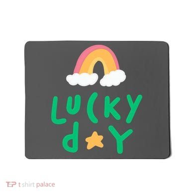 Lucky Day Rainbow Star St Patrick's Day Mousepad