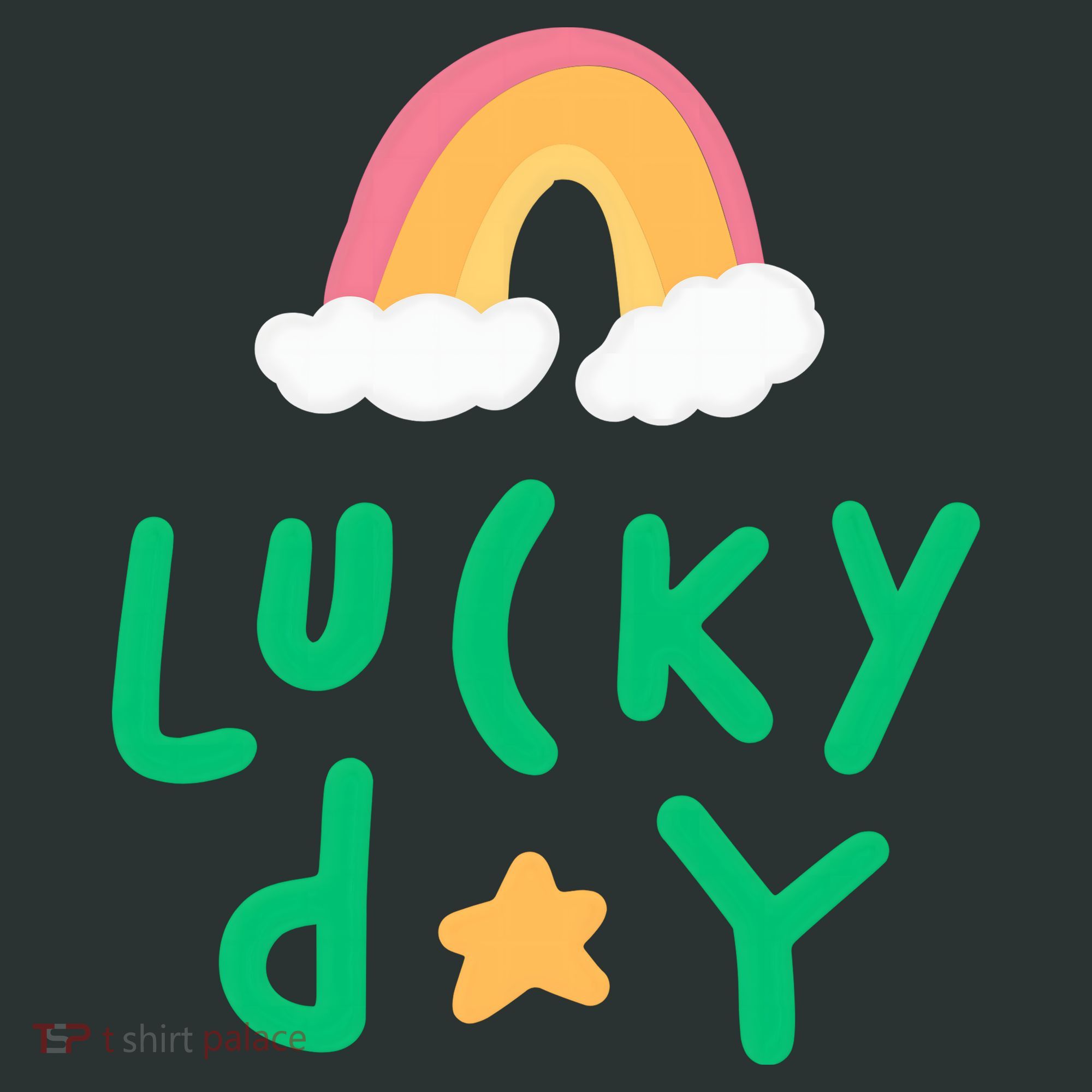 Lucky Day Rainbow Star St Patrick's Day Mousepad