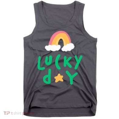 Lucky Day Rainbow Star St Patrick's Day Tank Top