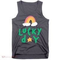 Lucky Day Rainbow Star St Patrick's Day Tank Top thumb 0