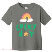 Lucky Day Rainbow Star St Patrick's Day Toddler T-Shirt thumb 0