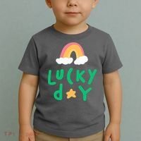 Lucky Day Rainbow Star St Patrick's Day Toddler T-Shirt thumb 2