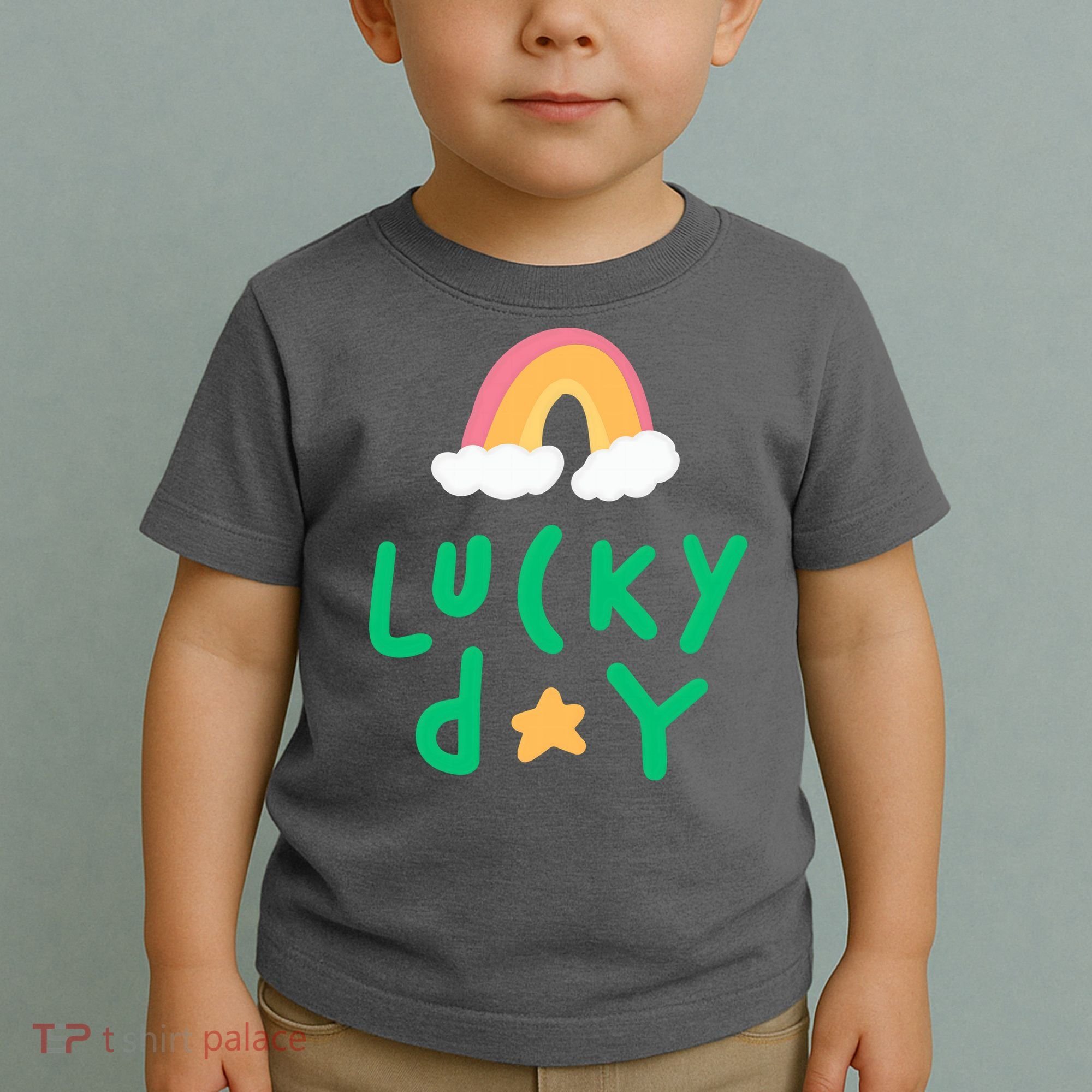 Lucky Day Rainbow Star St Patrick's Day Toddler T-Shirt