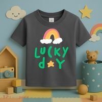 Lucky Day Rainbow Star St Patrick's Day Toddler T-Shirt thumb 3