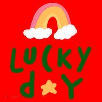 Lucky Day Rainbow Star St Patrick's Day Santa Hat thumb 1