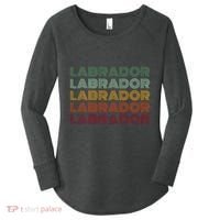 Labrador Dog Retro Women's Perfect Tri Tunic Long Sleeve Shirt thumb 0