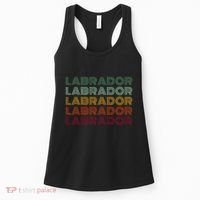 Labrador Dog Retro Women's Tank Top thumb 0