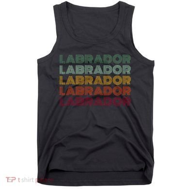 Labrador Dog Retro Tank Top