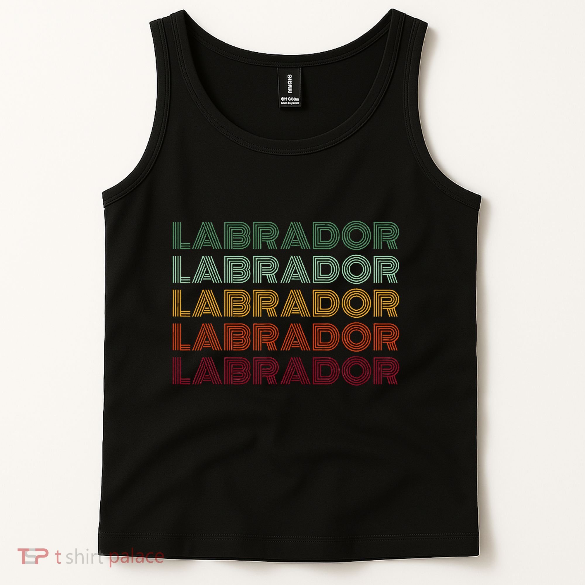 Labrador Dog Retro Tank Top