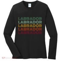 Labrador Dog Retro Women's Long Sleeve Shirt thumb 0