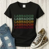 Labrador Dog Retro Women's T-Shirt thumb 3