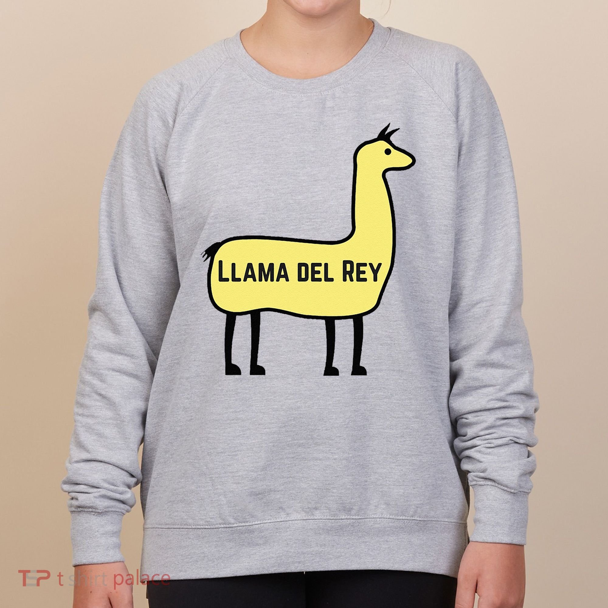 Llama Del Rey Lana Funny Music Animal Women's Sweatshirt