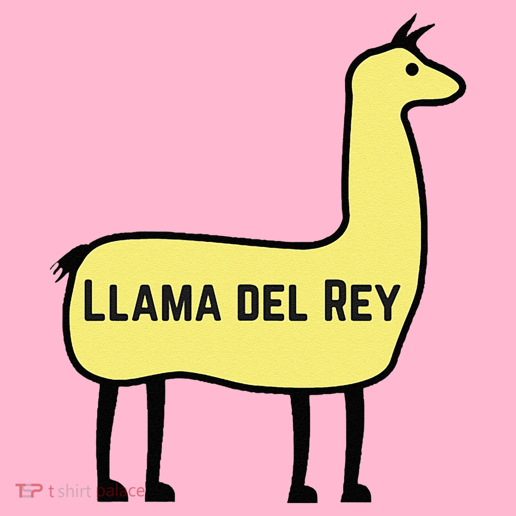 Llama Del Rey Lana Funny Music Animal Coaster