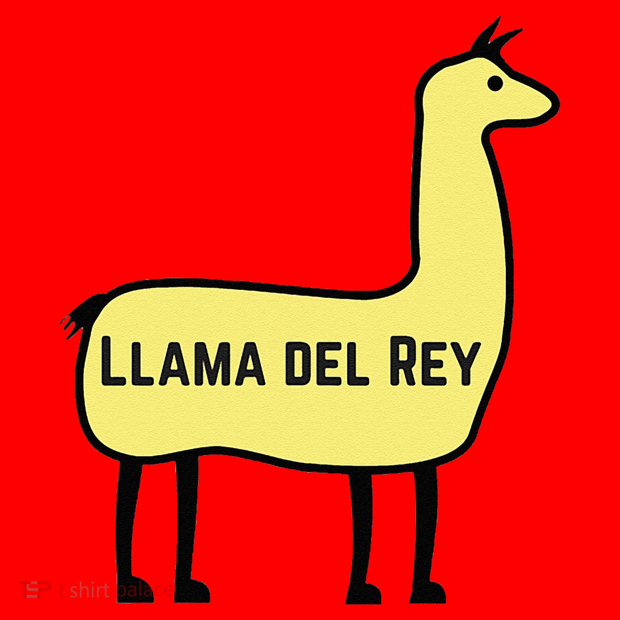 Llama Del Rey Lana Funny Music Animal Santa Hat