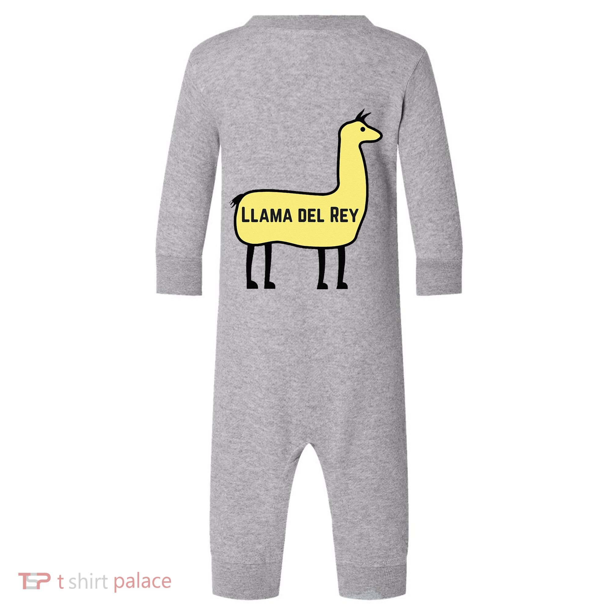 Llama Del Rey Lana Funny Music Animal Infant Fleece One Piece