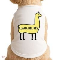 Llama Del Rey Lana Funny Music Animal Doggie Tank thumb 0