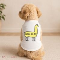 Llama Del Rey Lana Funny Music Animal Doggie Tank thumb 2