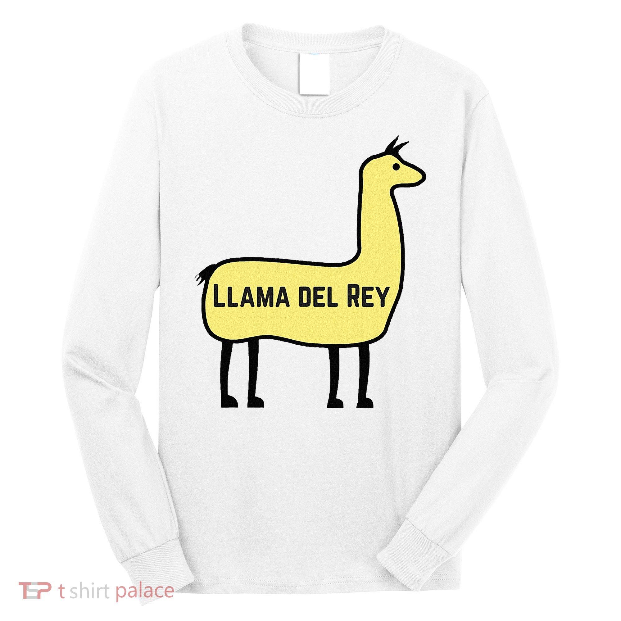 Llama Del Rey Lana Funny Music Animal Long Sleeve Shirt