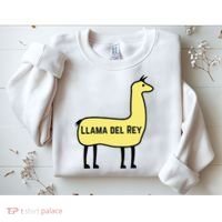 Llama Del Rey Lana Funny Music Animal Sweatshirt thumb 2