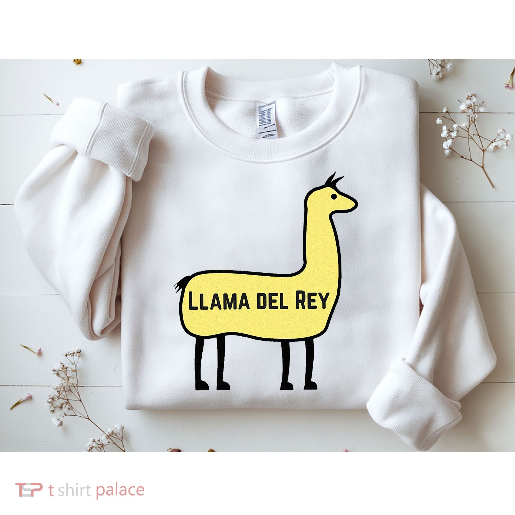 Llama Del Rey Lana Funny Music Animal Sweatshirt