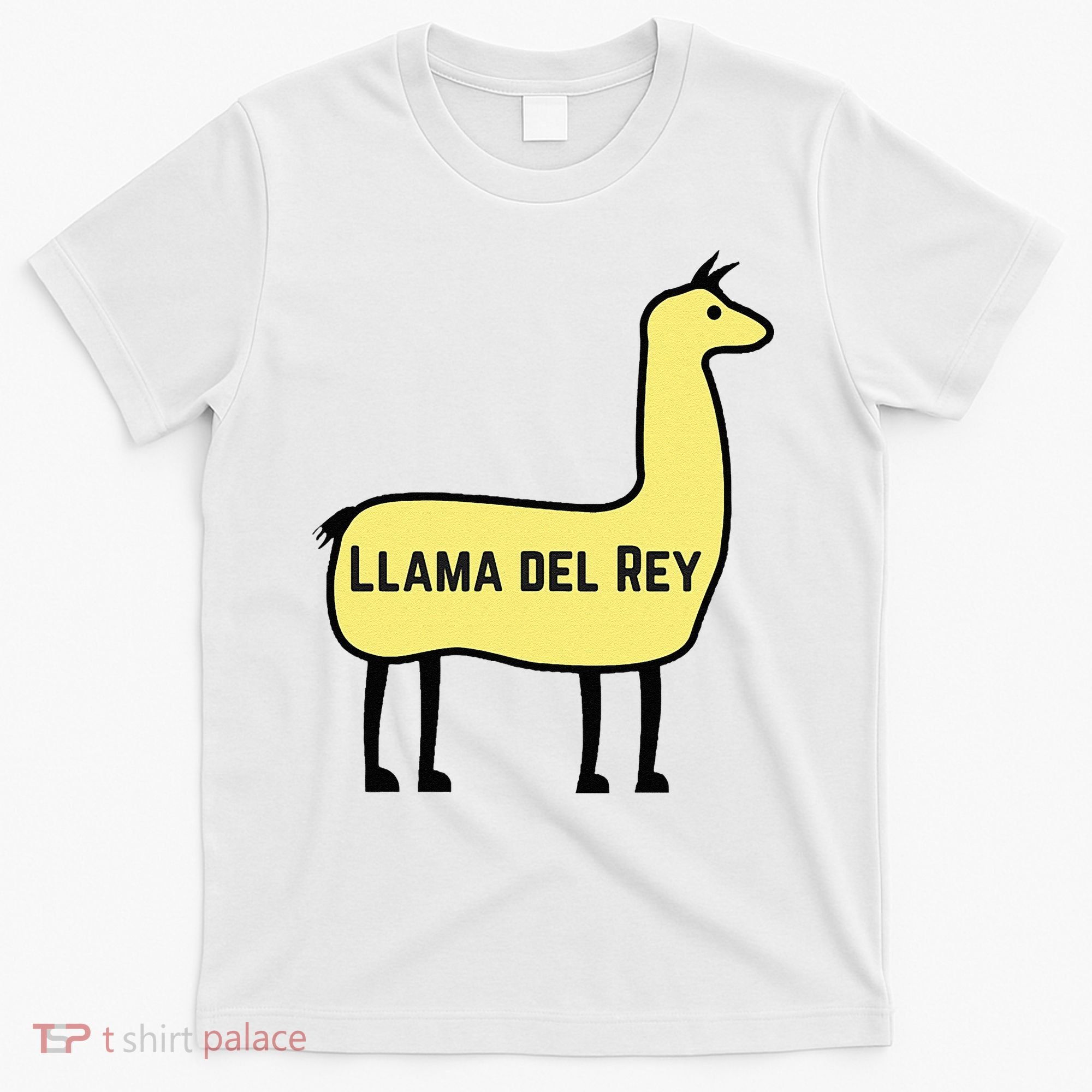 Llama Del Rey Lana Funny Music Animal T-Shirt