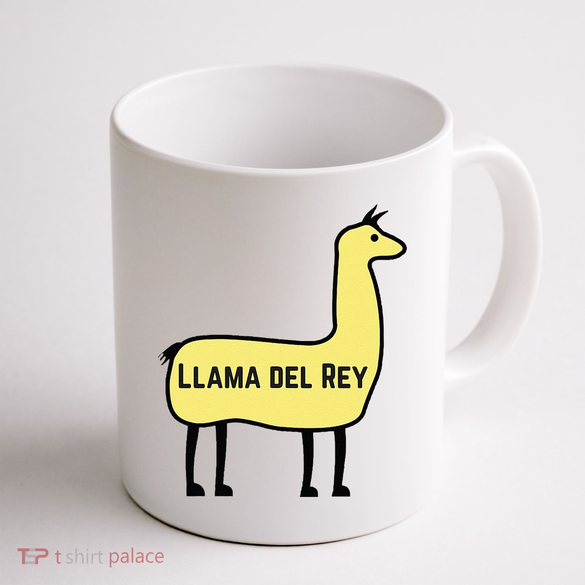 Llama Del Rey Lana Funny Music Animal Coffee Mug