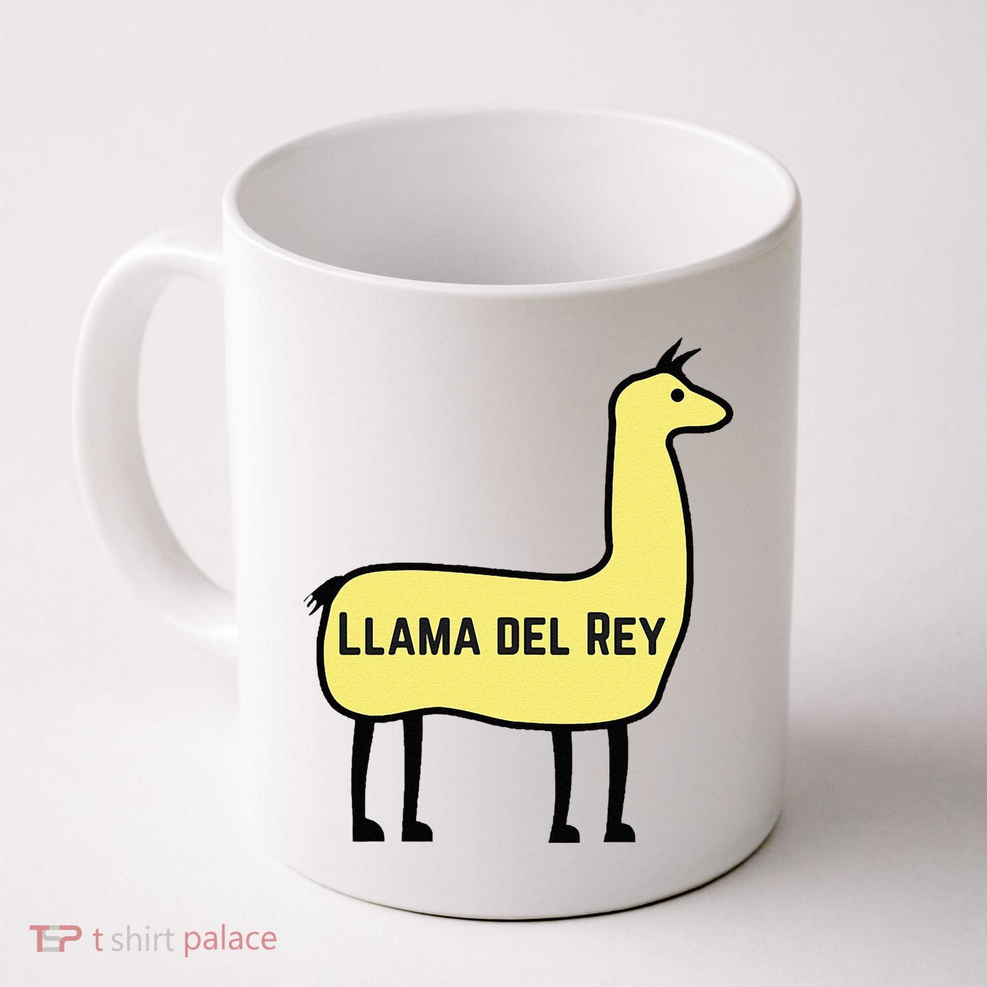 Llama Del Rey Lana Funny Music Animal Coffee Mug