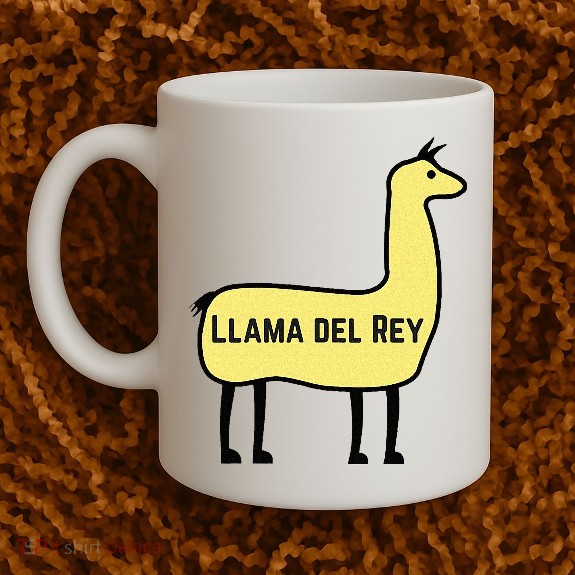Llama Del Rey Lana Funny Music Animal Coffee Mug