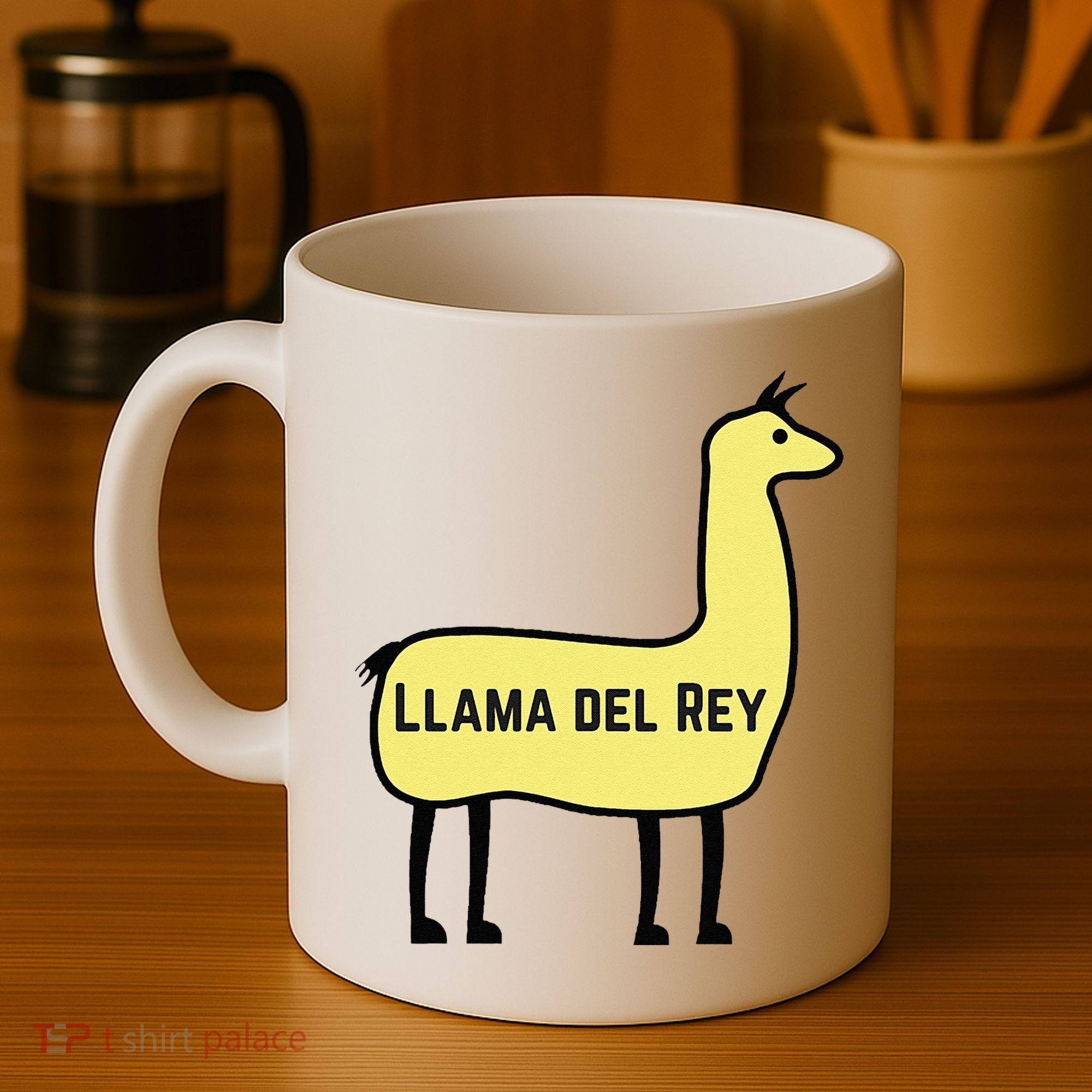 Llama Del Rey Lana Funny Music Animal Coffee Mug