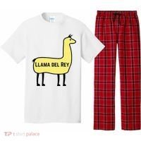 Llama Del Rey Lana Funny Music Animal Pajama Set thumb 0
