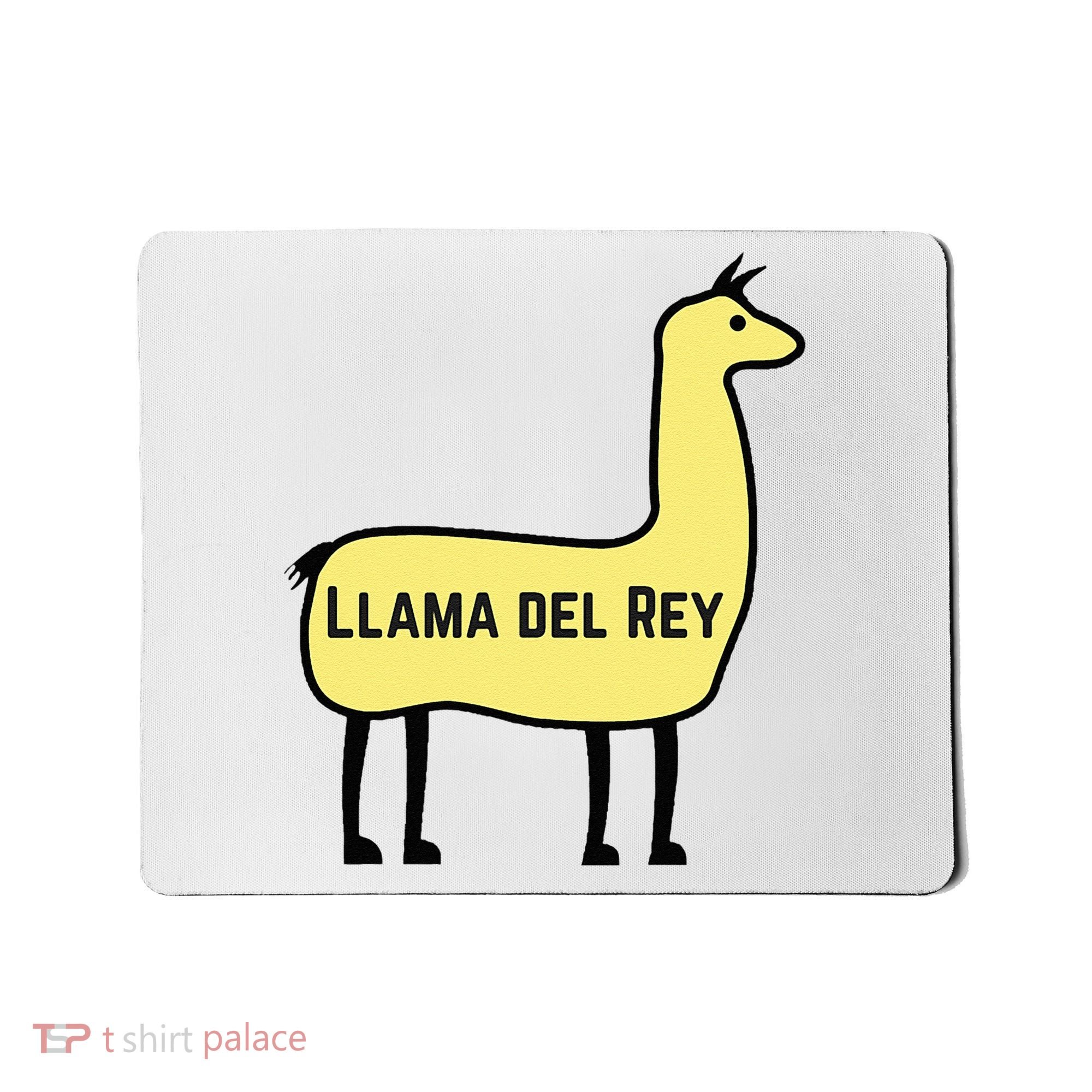Llama Del Rey Lana Funny Music Animal Mousepad
