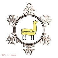 Llama Del Rey Lana Funny Music Animal Ornament thumb 0