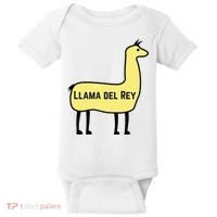 Llama Del Rey Lana Funny Music Animal Baby Bodysuit thumb 0