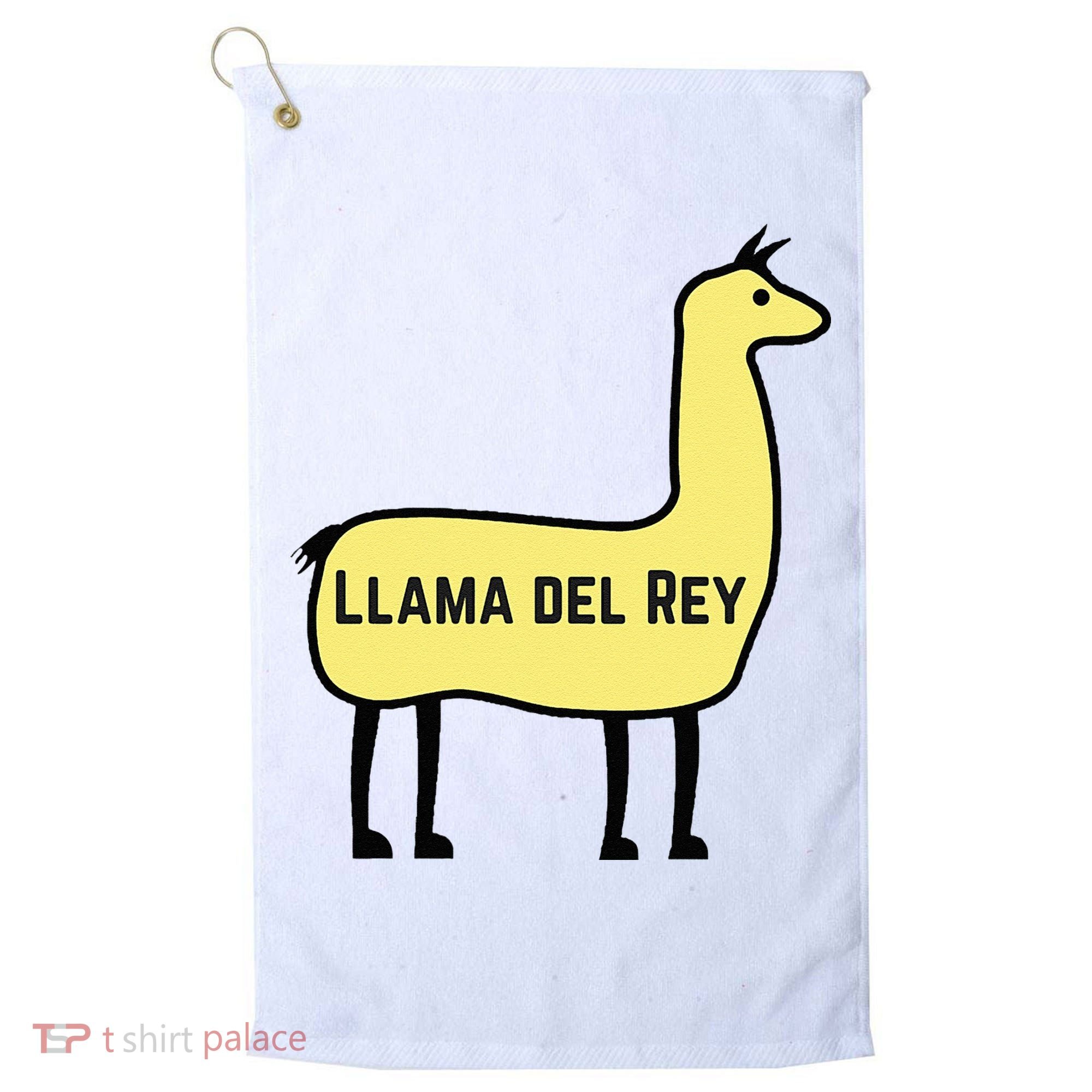 Llama Del Rey Lana Funny Music Animal Golf Towel