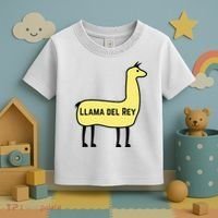 Llama Del Rey Lana Funny Music Animal Toddler T-Shirt thumb 3