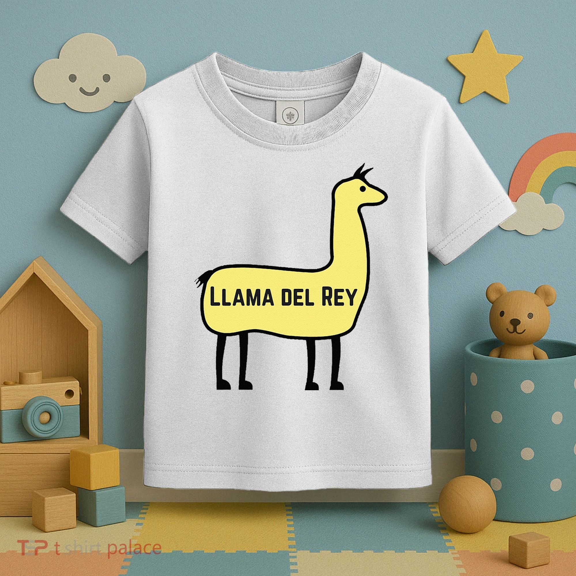 Llama Del Rey Lana Funny Music Animal Toddler T-Shirt