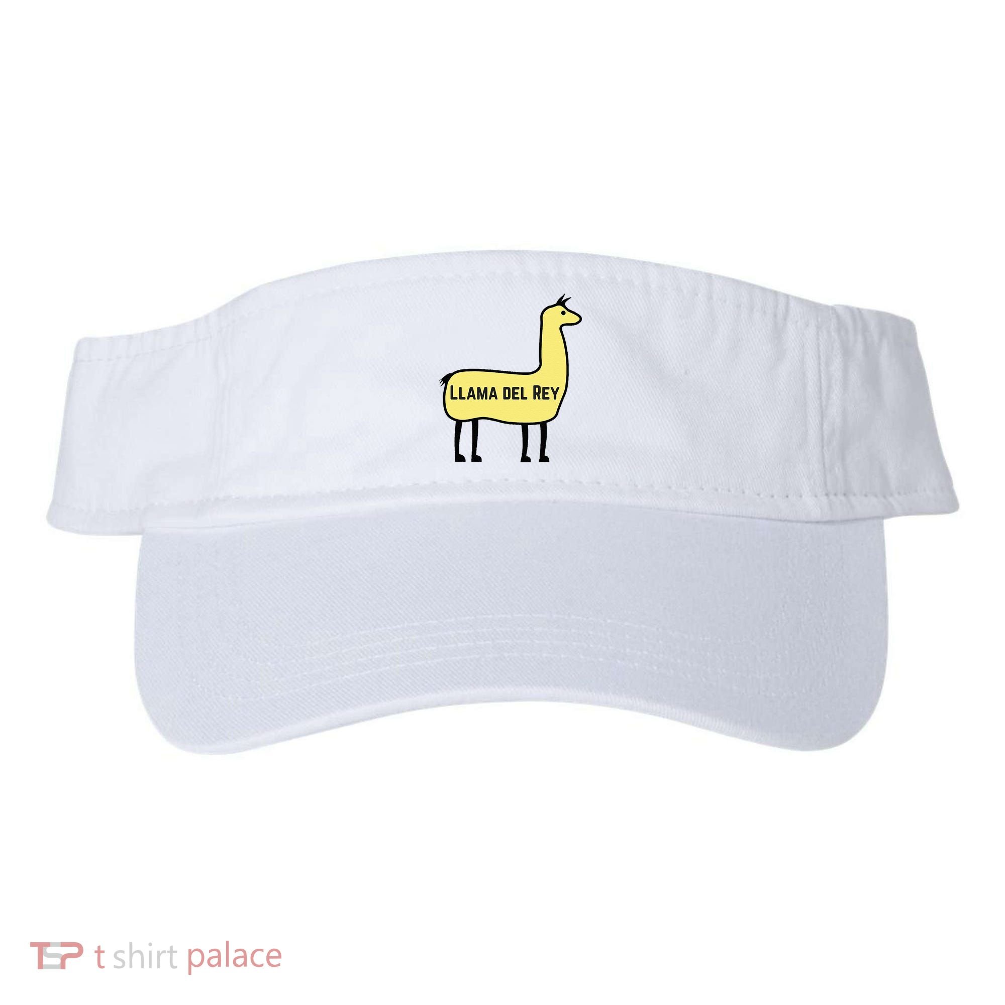 Llama Del Rey Lana Funny Music Animal Visor