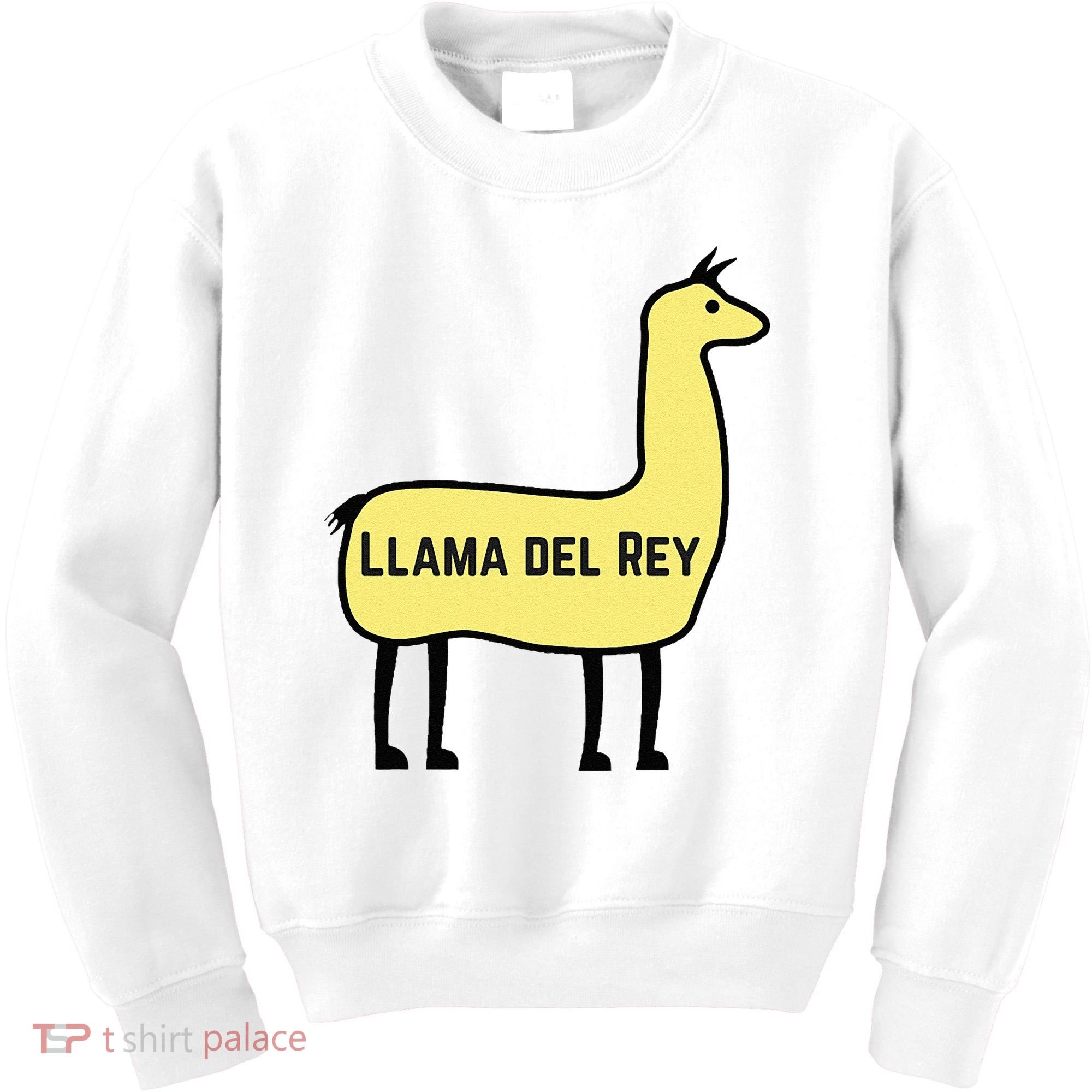 Llama Del Rey Lana Funny Music Animal Kids Sweatshirt