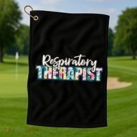 Lung Doctor Respiratory Therapy Golf Towel thumb 1